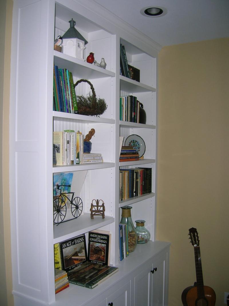 Built-in Bookshelf and Cabinet
